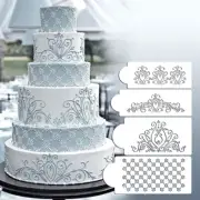 Princess Lace Cake Stencil Set Wedding Cake Cookie Border Stencils Decoration`g