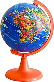 TOPGLOBE 15cm Puzzle Globe with 100pc Puzzles 'My World' globe. Rotating, Spinning, Playing, Finding Out About Countries on the Earth