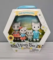 Honey Bee Acres THE PURRINGTONS NEW Kids Toys Flocked Cats Ella Rose Zoe Fritz