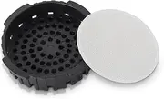 [CAFEMASY] Reusable Metal Coffee Filter and Replacement Filter Cap Set Compatible with Aeropress Coffee Espresso Maker