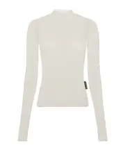 Marine Serre Second Skin Semi-Sheer Top S,XL,XS,L,M white