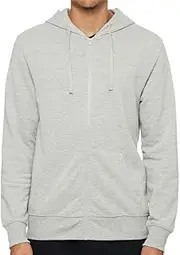 [Bonds] Mens Essential Hoodie Pullover Zip Up Jumper Grey Marle