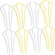 HAKIDZEL Retro Hair Fork Clips 8pcs Metal Hair Forks for Women Girls Bun Sticks