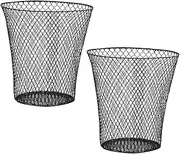 VILLFUL Versatile Pantry Basket Iron Storage Bin Hollow-out Design Large Capacity Storage Box for Home Waste Container