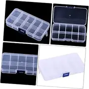 Mipcase Fishing Gadget Container Durable Fish Bait Box Lightweight Fishing Tool Case for Organizing Compartment Design Transparent Storage for Convenient Use
