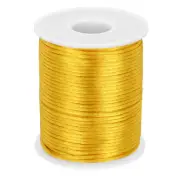 Nylon String Cord 2mm x 55 Yards Thread Twine String Beading Cord,Golden