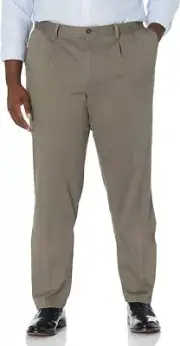 Dockers Men's Classic Fit Signature Lux Cotton Stretch Pants-Pleated, 38x36