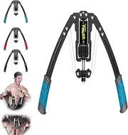 Adjustable Hydraulic Arm Strength, Trainer 10-200kg - Portable Chest Expander for Home Gym, Arm Enhanced Exercise Strengthener Equipment with LED Counter for Chest