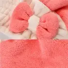 Cute Coral Velvet Hair Drying Towels Super Absorbent Hair Towel Cap Shower C SUM