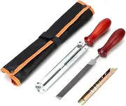 Chainsaw Sharpening File Filing Kit Chain Sharpen Depth Gauge Saw Files Hand Tool Set Chainsaw File Kit Include Depth Gauge Filing Flat File Chainsaw Sharpener Kit Chain Saw
