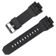 Casio GA Series Watch Strap Replacement, Waterproof Breathable Silicone Band for GA-150/200/201/300/310/GLX Black