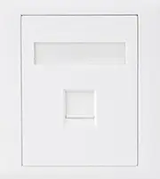Astrotek CAT6 RJ45 Network Wall Face Plate Outlets 86x86mm 1 Port Socket Kit ATP-SC-6-1