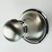Franz Viegener 166/69PC Toulouse Robe Hook, Solid Brass, Brushed Nickel & Chrome