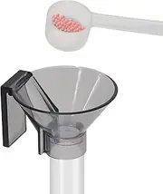 Cozioz Shrimp Feeding Dish Set, Clear Durable Aquarium Feeder Tube Kit with Feeding Ring and Cleaning Brush for Fish Tanks