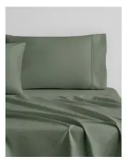 [Sheridan] Tencel Lyocell Fibre and Cotton Sheet Set in Slate Green