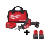 Milwaukee Reciprocating Saw Kit 12V Cordless Keyless Blade Change Variable Speed