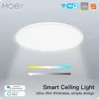 MOES WiFi Smart LED Ceiling Fixture Light Ultrathin RGB Dimmable Lamp APP Remote