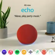 NEW Amazon Echo 4th Gen Alexa Premium Speaker - RED Limited Edition (RARE color)