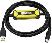 USB-SC09-FX PLC Programming Cable, Suitable for FX2N / FX1N / FX0N / FX0S / FX1S / FX3U Series, Compatible with FX-USB-AW
