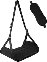 Airplane Footrest, Oxford Cloth Airplane Foot Hammock, Portable Plane Leg Rest, Breathable Leg Rest Anti Squeeze Foot Rest for Plane