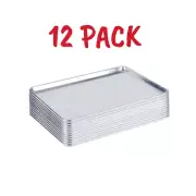 12 PACK Half Size 13" x 18" Wire in Rim Aluminum Bun Sheet Baking Pan