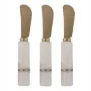 NEW Tempa Emerson Spreader Knife Set White 3pce