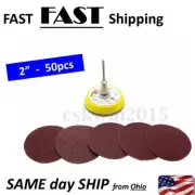 Hook Loop Stick It Sanding BULK pack tool kit various Grit sandpaper round 2"