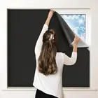 100% Blackout Curtains for Bedroom, Portable DIY Window Blinds... (118" X 57")