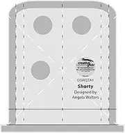 Creative Grids Machine Quilting Tool Ruler Template - Shorty CGRQTA1