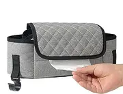 Lunaobrik Stroller Organizer with Cup Holder | Oxford Cloth Stroller Bag with Cup Holder - Large Capacity Diaper Tote Multifunctional Baby Accessories with Shoulder Strap for Umbrella