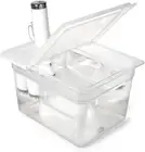 Sous Vide Container 12 Quart with Collapsible Hinged