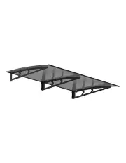 [Instahut] Solid Sheet Metal Frame Window Door Awning Canopy 1mx2m in Grey