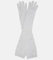 [Brunello Cucinelli] Brunello Cucinelli Lurex® cashmere gloves M grey