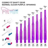 在飛比找蝦皮購物優惠-FIT鏢桿一般型紫色一組三入fit shaft gear n