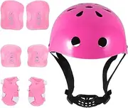 GANAZONO 1Set Skating Protective Joint Protector for Roller Skating Scooter Bike Includes Helmet Elbow Knee Pads Comfortable Lightweight Breathable Design