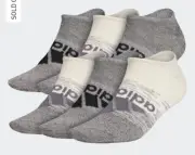 NWT Men's Adidas Superlite Badge of Sport No-Show Socks (6 Pair) MSRP Sold Out