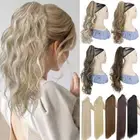 Claw Clip Curly Ponytail Extension Highlight Pony Tail Long Hair Hairpiece Ombre