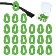 Water Drop Shape Eye Glasses Ear Grip, 12 Pairs Hook with Box, Green
