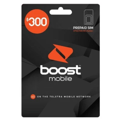 Boost Mobile 300 Prepaid Sim Card