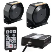 BooYu 12V 400W 37 Tones Police Warning Emergency Siren PA System [Slim Speake...
