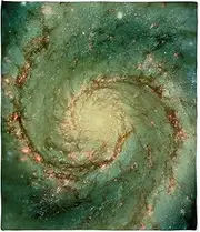 [CafePress] M51 Whirlpool Galaxy Throw Blanket Soft Plush Throw Blanket 60" x 50"