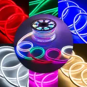 WYZworks Flexible SIngle / Double Sided LED Neon Rope Light Holiday Party Deco