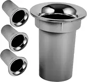 4pcs Speaker Sound Tube Speakers Tube Bass Audio Pipe Port Car Audio Subwoofer Port Silver Plastic