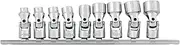 Performance Tool W36981 1/4" Drive Metric 9 Piece Flex Socket Set