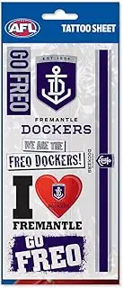 Fremantle Dockers Freo AFL Temporary Tattoo Sheet