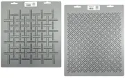 2 Grid Quilting Stencils Woven Grids Quilt Pattern Diamond Quilters Template