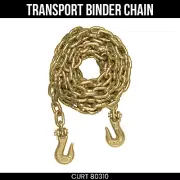 CURT Binder Chain 16ft 3/8 Clevis Hooks 26.4K lb Break Strength Heavy Duty 80310