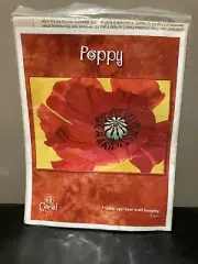 Carol Morrissey Poppy Fusible Applique Wall Hanging Quilt Pattern 2004 - New