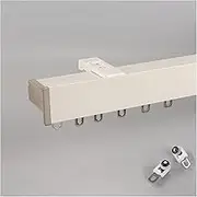 Silent Curtain Rail, Wall Mount Heavy Duty Aluminium Curtain Rails, for Living Room Bedroom Room Divider Track Set(A2,280Cm (2 * 140Cm))