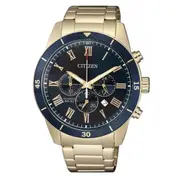 Citizen Quartz Blue/Rose Gold Watch AN8169-58L Stainless Steel Quartz 4974374286833
